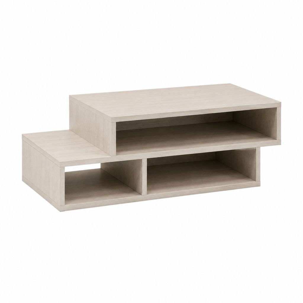 Couchtisch 2er-Set Eiche hell Spanplatte rechteckig 100 x 50 x 35 cm