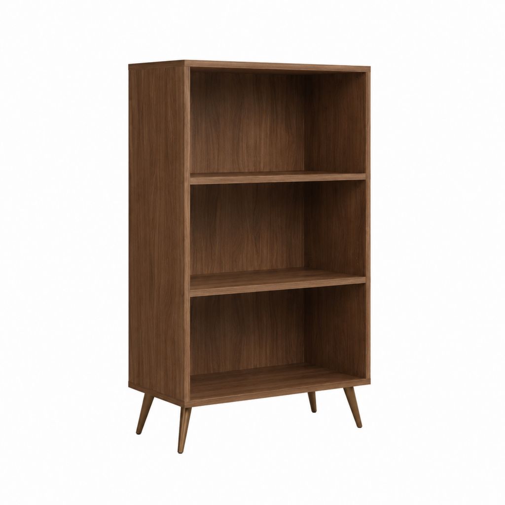 Bücherregal Standregal Walnussbraun MDF Rechteckig 80 x 35 x 160 cm