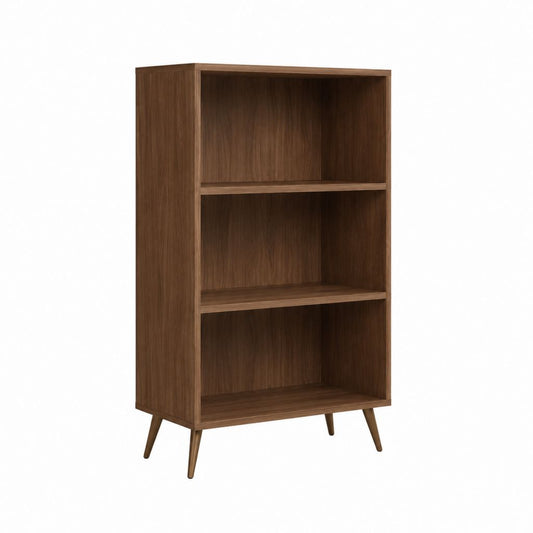 Bücherregal Standregal Walnussbraun MDF Rechteckig 80 x 35 x 160 cm